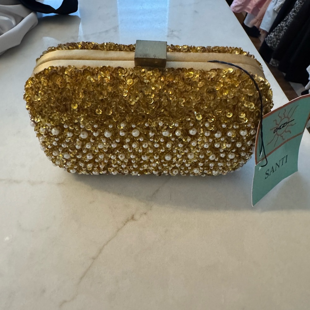 Gold Sequin Women's Clutch